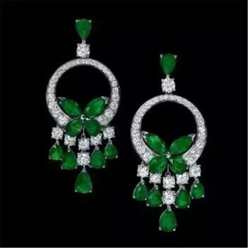 Xb267 Luxury Designer Fashion 925 Sterling Silver Jewelry zirconia star shape bg