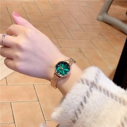 Hot Wathes Women Luxury Dial Bracelet Quartz Clock Fashion Metal Silver Belt Fashion Creative Dress Watches For Ladies Gift 2019