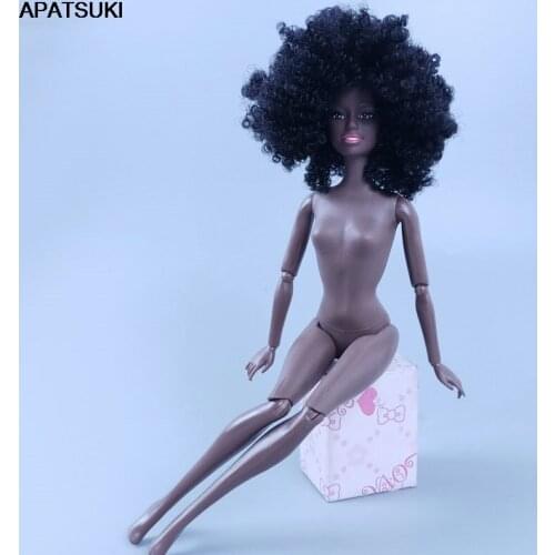 1/6 BJD Dolls Accessories Kids DIY Toys 11.5" Doll Nude Naked Body 11 Jointed Movable Body Head With Black Hair Head Toys