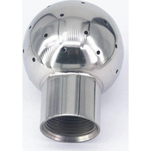 1" BSP Female Thread 304 Stainless Steel Sanitary Thread Fix Spray Ball Tank Cleaning Ball