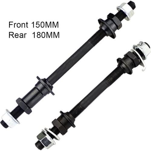 1 Pair Mountain Bike Wheel Hub Axle Front Rear Solid Spindle Shift Shaft Lever For MTB Road Bicycle Common Ball Hub Cycling Part