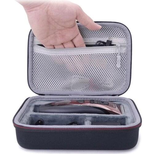 1pc Hair Clipper Storage Bag EVA Shockproof Portable Hair Clipper Storage Case Beard Trimmer Bag Styling Tool Accessories