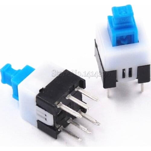 10Pcs 7*7mm 6 Pin Small Switch Button Hex Key Double Row Self-Locking