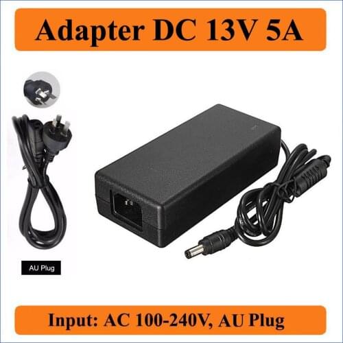 13V 5A AU Plug AC DC Adapter 1PCS AC 100V-240V High quality to DC 13V 5000mA Chargers Power Adapter Supply 5.5mm x 2.1-2.5mm