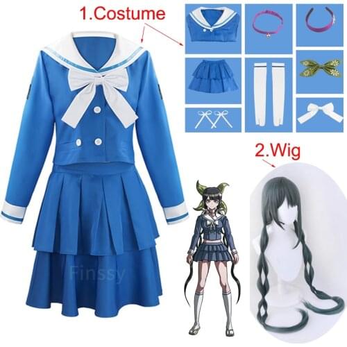 Anime Danganronpa Chabashira Tenko Cosplay Costume Womens Sailor Clothing Halloween Carnival Show Clothes
