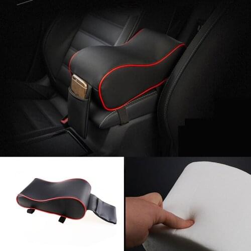 New leather memory foam car armrest pad car styling for Hyundai ix35 iX45 iX25 i20 i30 Sonata,Verna,Solaris,Elantra,Accent