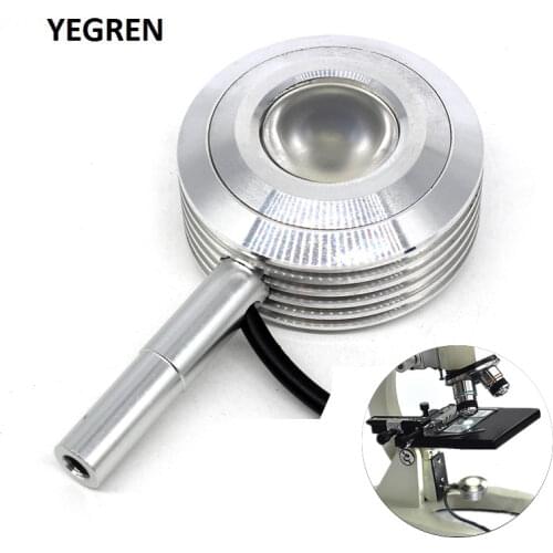 USB LED Lighting Biological Microscope Bottom Light Source Brightness Adjustable All- metal Supplement Illuminated Touch Switch