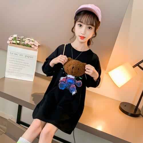 Dresses Kids Baby Birtdhay Party Dresses for Girls Cute Print Kids Clothes Atumun Children Princess Dress Girls Vestidos 3T