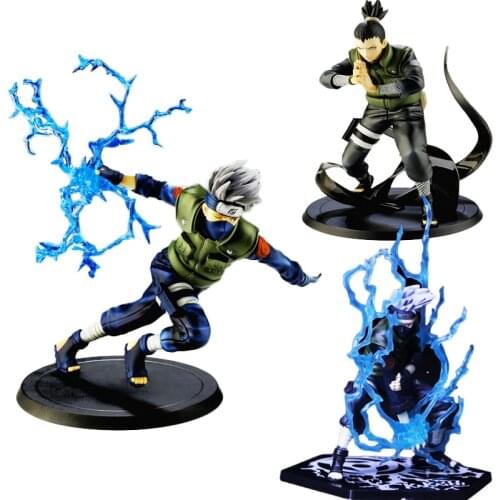 Naruto Shippuden Hatake Kakashi Uchiha Sasuke Action Figure PVC Q Veision Toys Figurine Model Doll Anime Figure Naruto Bijuu