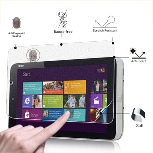 BEST Anti-Glare Matte screen protector film For Acer Iconia W3-810 8.1" front Matte screen protective film with retail package