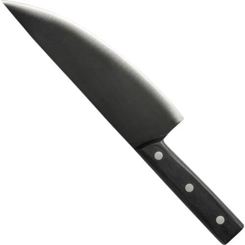 Multi-Function Chefs Knife Black Super Sharp Blade Knife Santoku Slicing Chef 3Cr13 Stainless Steel Knife with Wood Handle