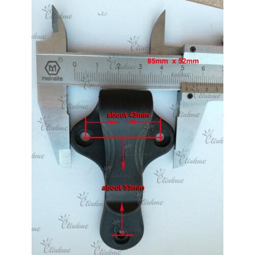 3.43" *2.0"(85mm*52mm ) excellent Kydex Holster / sheath Clips knife scabbard Clip DIY Black Clip with screw