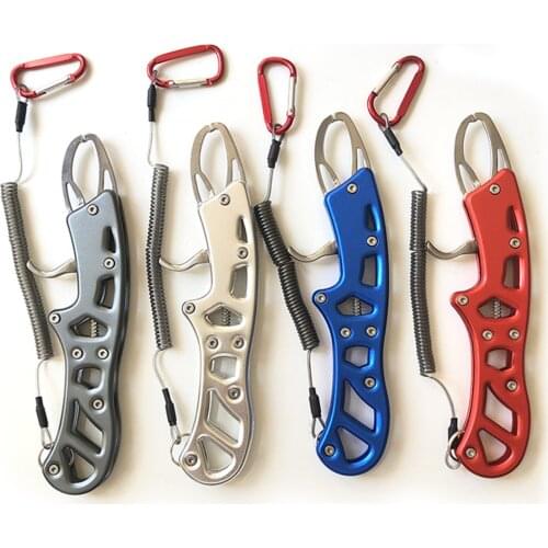 Portable Fishing Gripper Stainless Steel Fish Lip Grip Handle Grab Carp Fishing Lip Grip Alicate De Pesca Fishing Tackle Tools