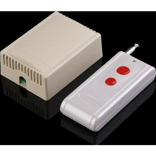 Practical AC 220V 30A 1CH Receiver 2 Buttons Remote Control 1000M 315MHz Transceiver