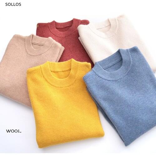Wool sweater warm jumper kids winter clothes boys girls christmas outfits girl boy baby set xmas outfit brother gift pullover