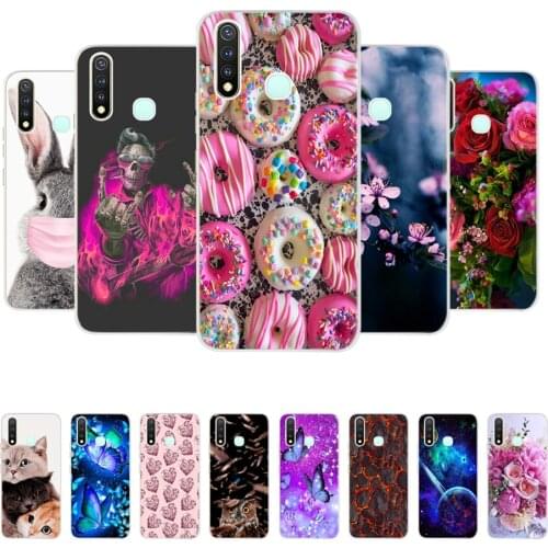 Silicone Case For Vivo Y19 Phone Case 2019 Y19 1915 Tranparent TPU Soft Back Cover For Vivo Y19 Y 19 vivoy19 Coque Funda 6.53"
