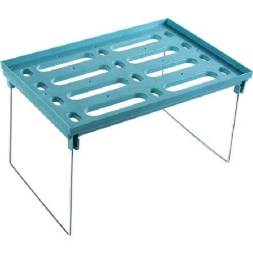 1PC Kitchen Cabinet Shelf Racks Expandable Stackable Kitchen Desktop Storage Bathroom Storage Shelf Shower Shelf Saving Space