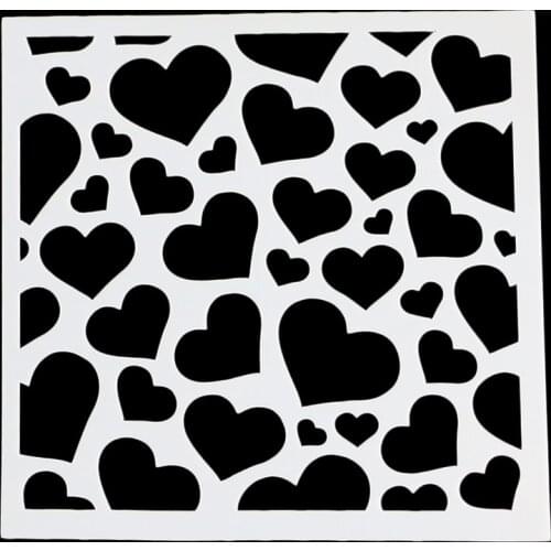 Heart Cake Stencil Side Cake Top Stencil Decoration Cake Side Decorating Stencil Fondant Mold Cake Decorating Tool
