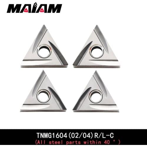 High quality TNMG160402 TNMG160404 triangular grooving steel part semifinishing TNMG1604 02 04 left insert right insert