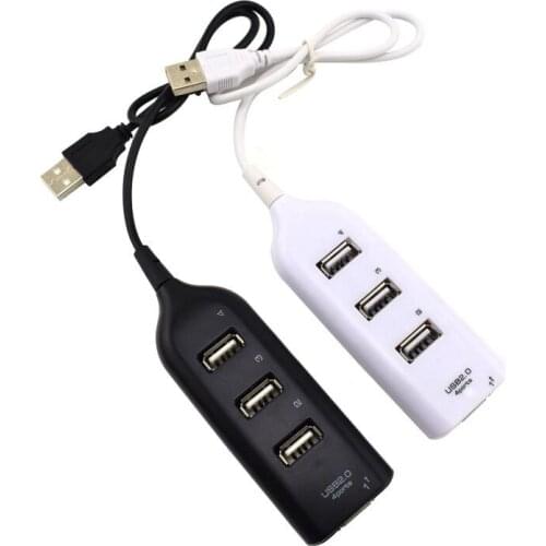 High Speed Micro Mini 4 Ports 2.0 USB HUB splitter Adapter For Laptop PC Notebook Receiver Computer Peripherals Accessories