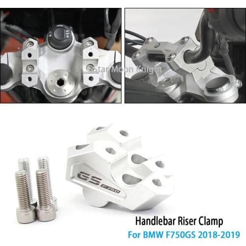 Motorcycle Handlebar Riser fat handleBars Clamp for bmw F750GS F750 750GS 2018-ON for 22MM handlebar