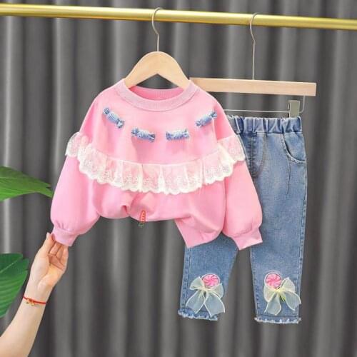 2021 Girls Clothing Sets 2020 Winter Girls Clothes Set T-shirt+pants 2 Pcs Kids Clothes Girl Sport Suit Baby Clothes 6m-24m