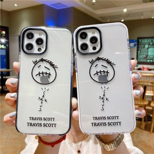 2021 street travis scot Basketball Transparent phone case for apple iPhone 11 Pro Max 12 7 8 Plus SE X XS XR soft back cover