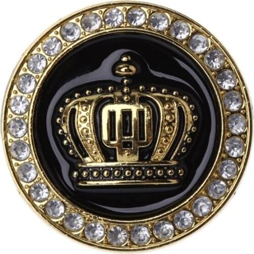 Auto Car 3D Diamond Crown Metal Badge Stickers Decals Personalized Decoration