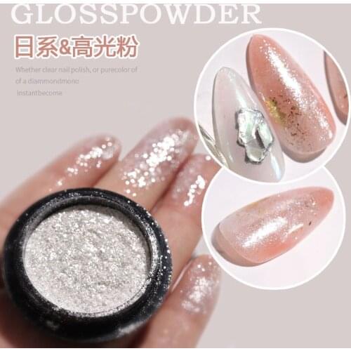 Nail Beauty Glitter Powder Manicure Gloss Powder DIY Nail Art paint Products for Making Your Unique designs or for Nail Salon