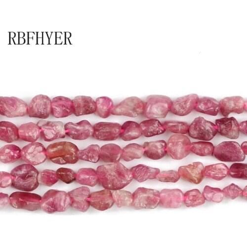 Red tourmaline carnelian beads Natural Irregular Gravel Loose Spacer Beads For Jewelry making Wholesale DIY bracelet Accessories