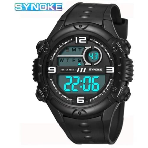SYNOKE Relogios Masculino Watches Men Sports Watch Waterproof LED Casual Digital Wristwatch Male Clock Mens Watches 2021 New