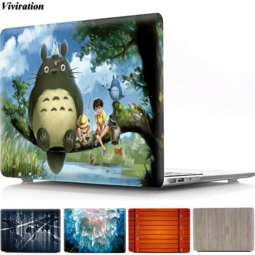 For 11.6 Inch Macbook Air 11 A1370 A1465 Totoro Pattern Prints New Laptop Cover For Macbook Air 13 A1466 A1369 A1932 A2179 Case