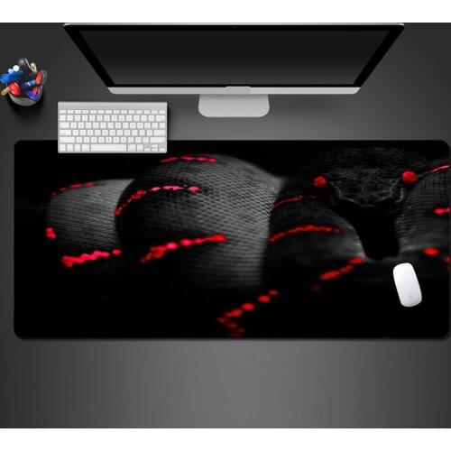 Black And Red Snake Mouse Pad High Quality Game Accessories Professional Computer Keyboard Mouse Desk Mats Christmas Gifts