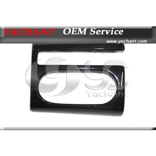 Dry Carbon Fiber LHD & RHD Center Console Cup Holder Surround Cover Fit For 2008-2014 R8 V8 V10 Spyder & Coupe