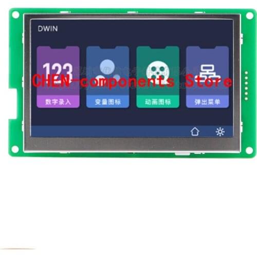 DMT48270C043_06W 4.3 Inch DGUS II Screen Low Power Consumption Music Playback High Cost Performance 480*272 Resolution