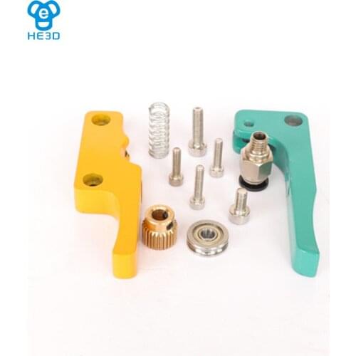 HE3D improved MK8 extruder part,aluminum block all-metal remote extrusion 1.75mm filament single nozzle 3D printer accessories