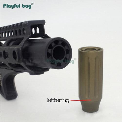 Playful bag CS refitting fire cap 14mm anti-clockwise thread CNC upgrade material Outdoor CS sport toy Gel ball toy parts AQA84