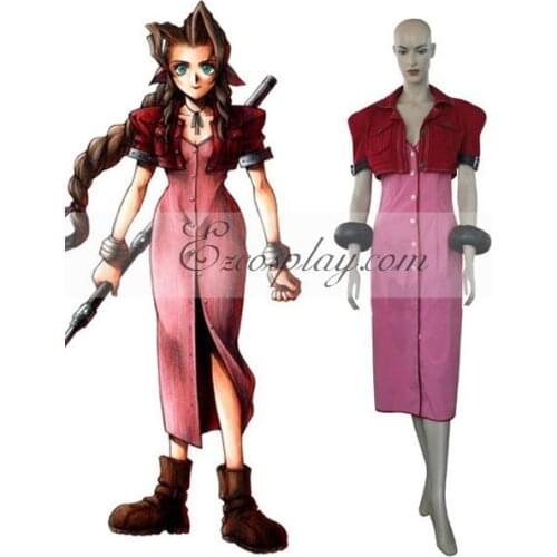 Final Fantasy VII Aerith Cosplay Costume E001