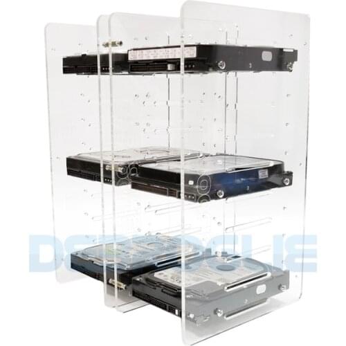 3.5 inch hard drive bracket multi-layer stack transparent 10 layer / 20 layer DIY unlimited stack bracket