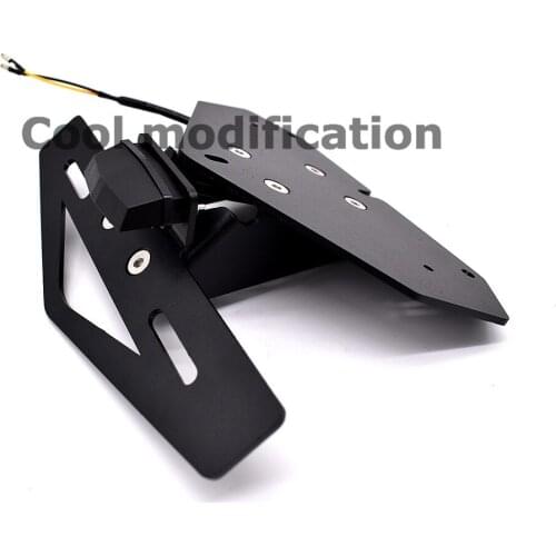 Motorcycle Modified Parts Rear License Plate Holder With LED For KAWASAKI ZX-14R ZZR1400 14R 2006-2020 Registration Plate Holder