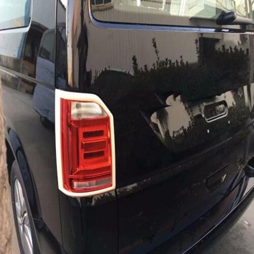 For Volkswagen VW Transporter T6 Caravelle 2017 2018 2019 ABS Rear Light Lamp Cover Trim Protector Sticker Car Styling Accessory