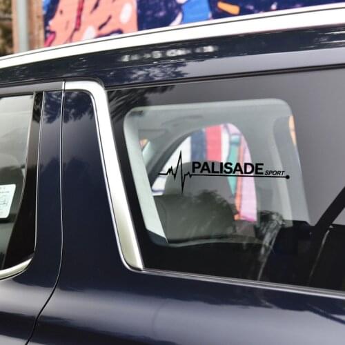 2 Pcs Car Stickers Side Window Trim Decals For Hyundai Palisade