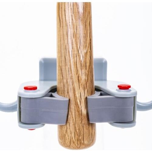 Wall Mounted Mop Organizer Holder Brush Broom Hanger Storage Rack Kitchen Tool