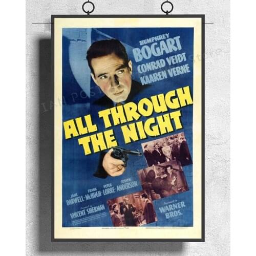 NJ424 Humphrey Bogart Wall Sticker Silk Poster Art Home Decoration