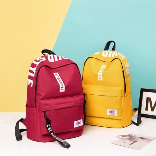 New Wateproof Backpack Women Fashion Mutli-Color Casual Bookbag For High School Student Bags Large Capacity Travel Back pack