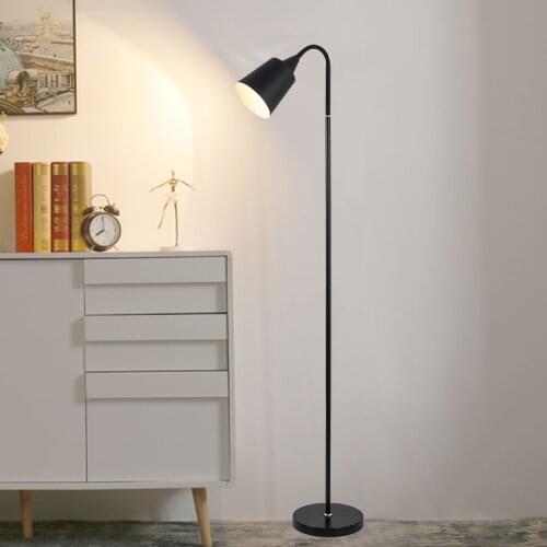 Nordic INS Simple LED Floor Lamp Living Room Decoration Holder Iron Green Lampshade Standing Light Room Decor Rotating Lighting