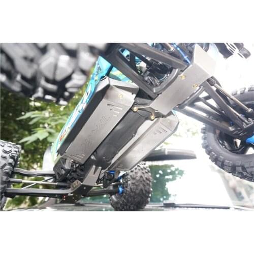 Stainless steel skid plate chassis armor protection for 1/10 TRAXXAS E-REVO 2.0
