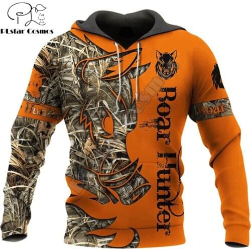 Drop shipping Boar Hunter 3D Printed Hoodie and Sweatshirt Tattoo Harajuku Fashion hoodies Unisex Casual Jacket pullover DW0012