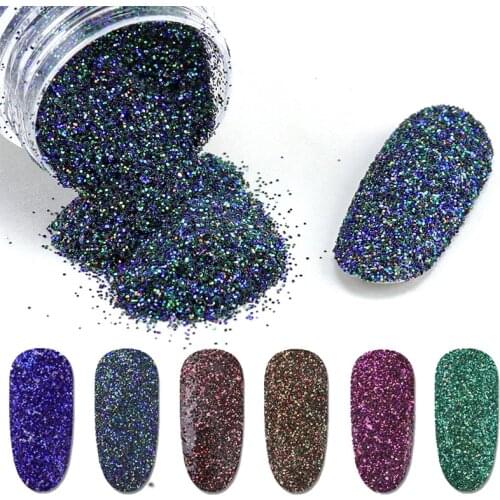 WAKEFULNESS 3g/jar Holo Micro Glitters Colorful Laser Nail Glitter Powder Dust Tips Manicure Nail Art Decorations