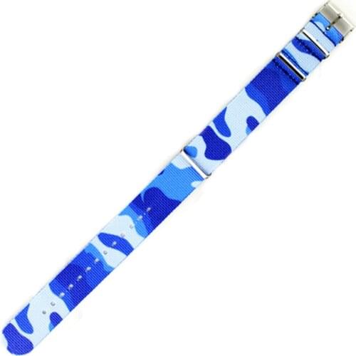 Top Quality 20mm Grey White Black watchband For Diver 3 Keepers NATO Waterproof Nylon Strap Watch Band